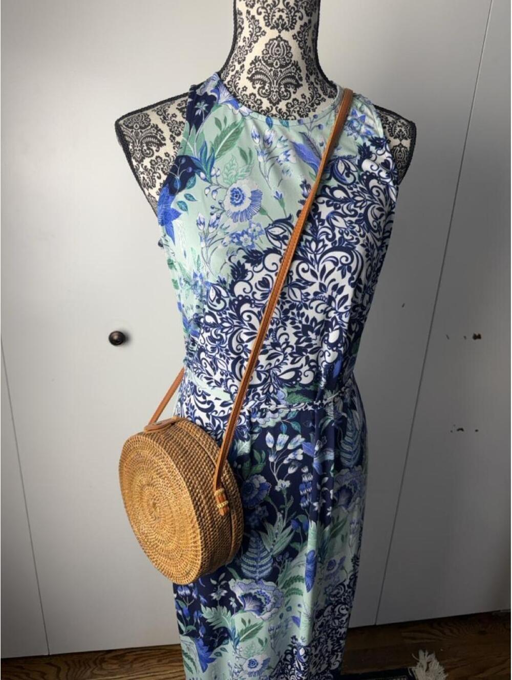 Women's sisal crossbody bag